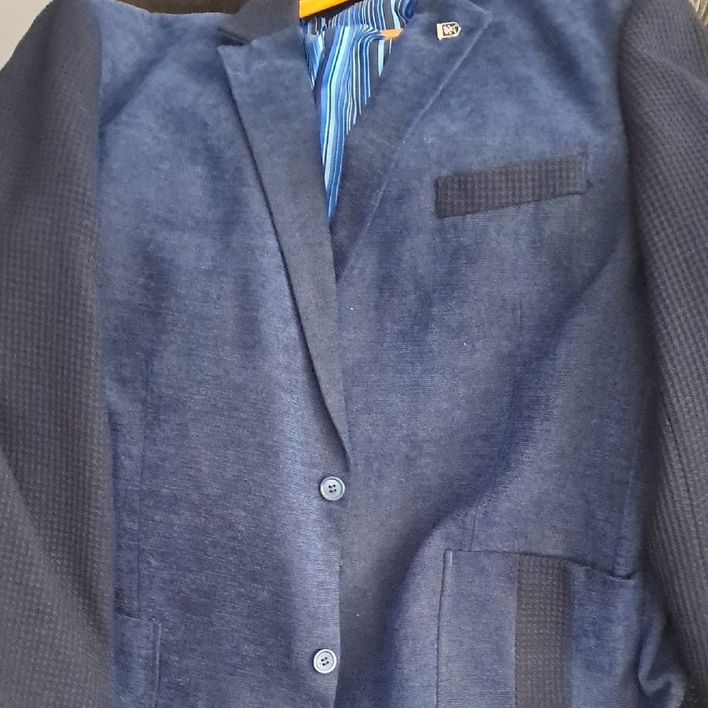 Stacy Adams Blue Lightweight Jacket